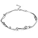 sailimue Acier Inoxydable Bracelet De Cheville pour Femme Fille Chaîne Cheville 23+3 cm