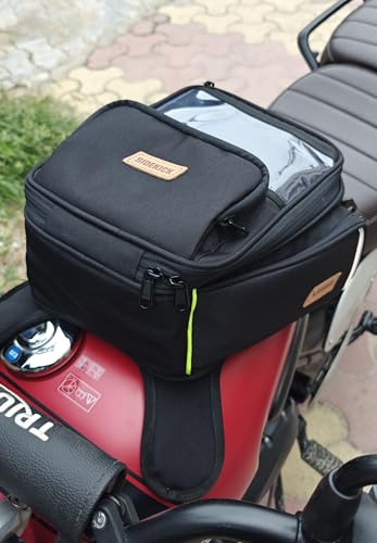 Image of GUARDIANGEARS Sidekick Magnetic 15Ltrs Tank Bag with rain Cover for All Motorcycles with a Metal Tank.