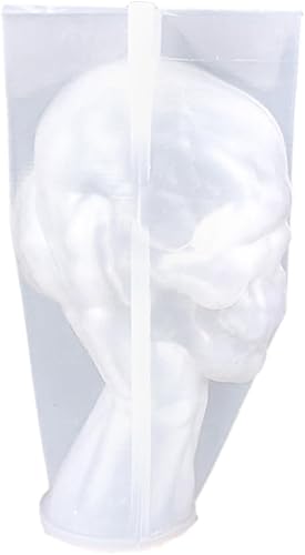 Miniatura 1 de Moldes de silicona, molde de calavera de yeso, molde de Halloween para velas de Halloween, moldes de gel de sílice para manualidades, moldes de