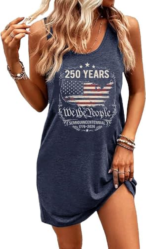 Image of Sun Salt Sand Coconut Tree Sleeveless Mini Dress Women Casual Summer Beach Vacation Dress Workout Tank Dress