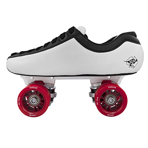 Bont Skates - Racer U Speed Nts Roller Skate - Speed Skates - Indoor And Outdoor (Black/White, 4.5) #TOP1