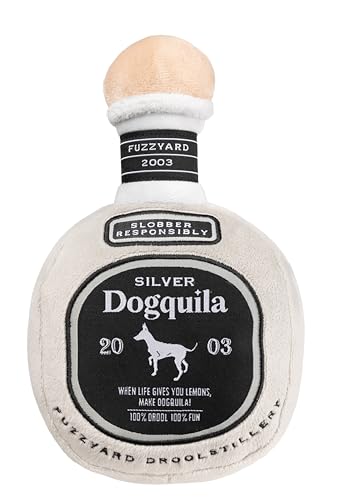 Fuzzyard Plush Bar Collection Funny Dog Toys with Squeaker (Dogquila)