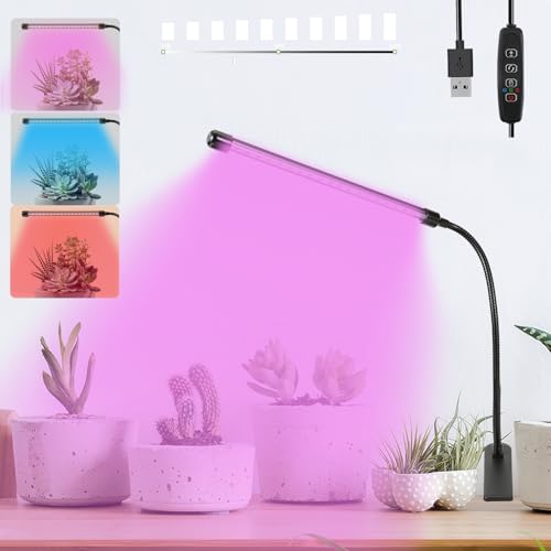 Image of Sunny Power Clip On Grow Lights for Indoor Plants Full Spectrum for Seeding