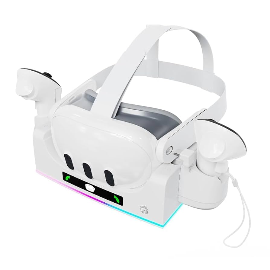Amazon | YipuVR Meta Quest 3/3S用充電ドック、Quest 3/3S用LED
