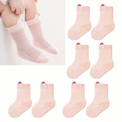 Toddler Socks, 5 Pairs Baby Ankle Socks Kids Unisex Sock Soft Breathable Cotton Thin Sock2