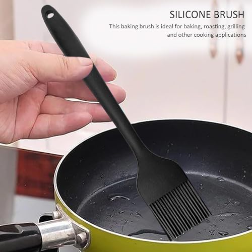 Image of Baskety Silicone Non-Stick Heat Resistant Basting Pastry Brush Grill Brush Oil Baking Brushes Multi Purpose Tools for Kitchen CookingSilicone Basting Brush 21cm