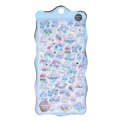 Generisch Simpatici adesivi con animali | 3D simpatici adesivi per ragazze, per libri scolastici, tablet, bicchieri d'acqua prescolari, scuola materna, scuola, aula