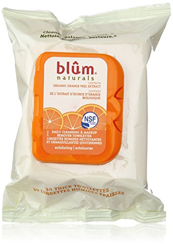 Blum Naturals Daily Exfoliating Towelettes, Citrus, 30 Count