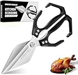 Dream Reach Kitchen Shears for Food Heavy Duty Poultry Shears with Ergonomic Handle, Japanese High-Carbon...