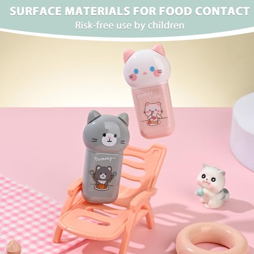 Lot de 6 mini stylos à ruban de correction japonais et papeterie chat kawaii - 3