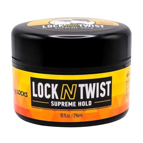 AllDay Locks Lock N Twist Supreme Hold, Edge Control, 10 Oz Jar
