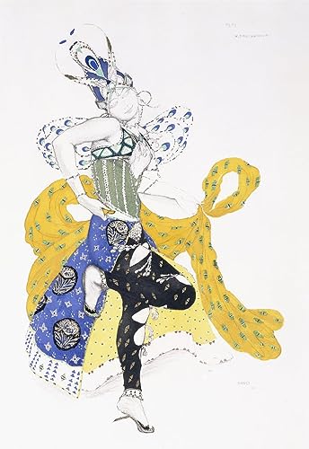 Peinture murale Leon Bakst Madame Trouchanova pour sublimer la décoration du salon