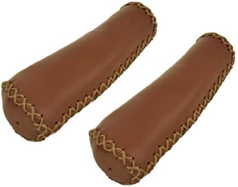 Grips PVC Leather 1164C Brown. Bike Grips, Bicycle Grips, lowrider Grips, Beach Cruiser Grips, Mountain Bike Grips