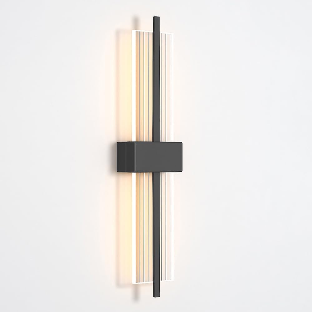 Applique murale LED design acrylique moderne rectangulaire épurée - 8
