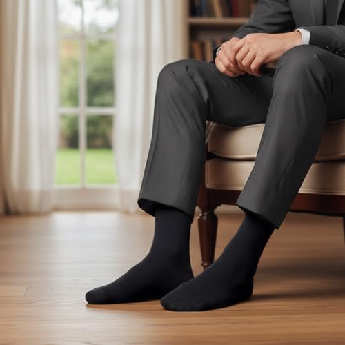 Image of Supersox Zero Collection Ultra Soft Premium Modal Crew Socks for Man | 6X Softer Than Cotton | Breathable, Moisture Wicking & Zero Odor | All-Day Comfort | Blue, White, Black | Pack of 3