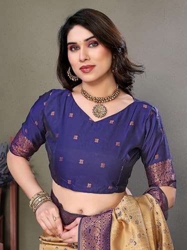 Image of Avantika Fashion Women's Kanjivaram Style Soft Silk Banarasi Sarees With Blouse Piece For Women
