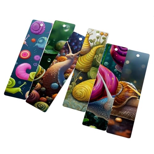 6 marque-pages escargots avec pompon pour ne plus corner les pages