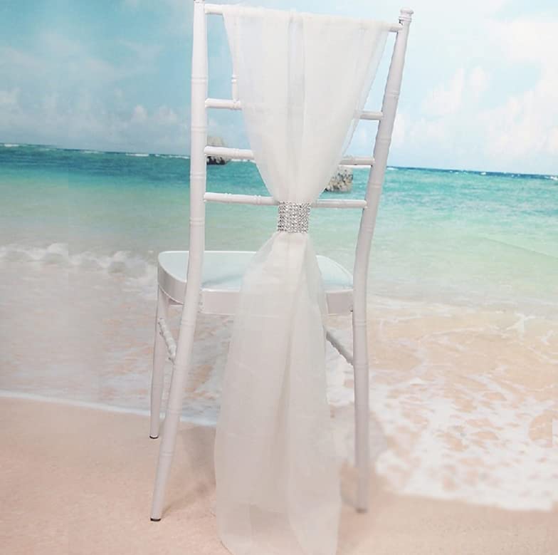 10 Stück Hochzeitsstuhl-Abdeckung, Schärpe, Fliege, Band, Dekoration, Hochzeit, Partyzubehör, 54 x 180 cm