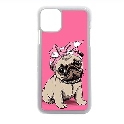 Pretty Phone Cases Plastic Boys Have with Pug Dog Compatible to iPhone 11 6.1Inch Choose Design 128-2