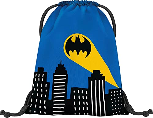 Sac de gym pour la maternelle - Sac de sport pour garçons et filles - Sac de sport pour enfants, Batman Bleu Cover