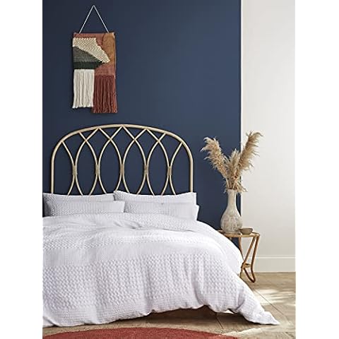 Pineapple Elephant Caspian Cotton Waffle King Duvet Set, White Cover