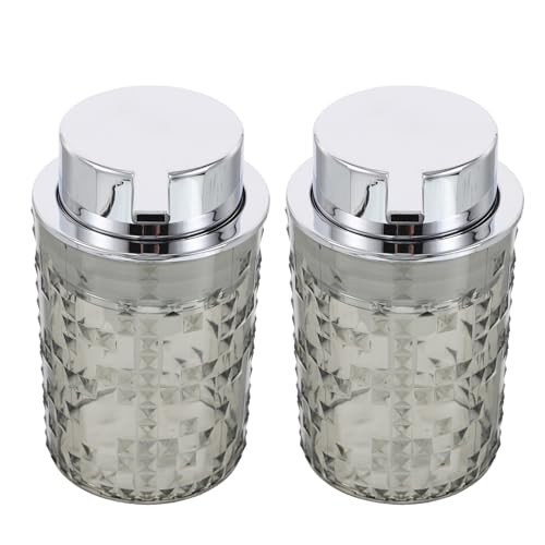 MOTHNUR Distributeur de Mousse pour Nettoyant Visage 2 Pièces Flacons Pompe Rechargeables Noirs Mousseur et Portable Salle de Bain et Voyage Flacon Moussant pour Savonnette Liquide et