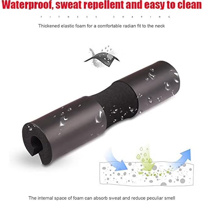 Barbell Pad Squat Pad Protector for Neck Shoulders Foam Weight Lifting Pad Cushion Lunges Hip Thrusts Gym Fitness Equipment Accessory for Olympic and Standard Bar