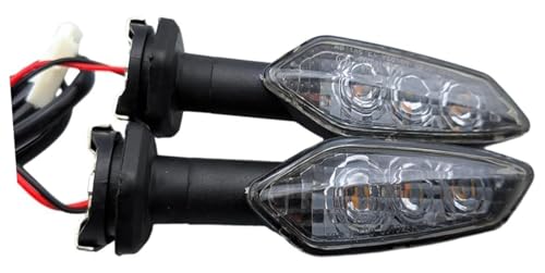 Luces de giro LED for motocicleta Kawasaki, 1 par for ER6N, KLR650, Z1000, ZRX1200R, ZH2, Versys 650 1000, NINJA 125 250, indicador de luz intermitente delantera y trasera