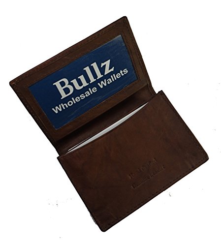 Leather Credit Card & Id Holder Slim Design Brown Men's Wallet