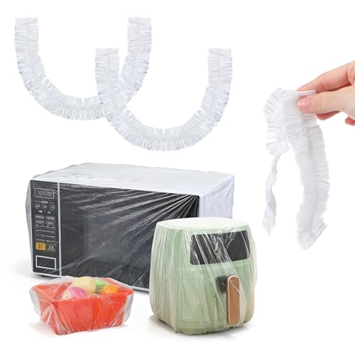 30 PCS Kitchen Small Appliance Dust Covers, 90*110cm Disposable Clear Thickened Plastic Dust Cover with Elastic Kitchen Appliance Covers for Air Fryer,Blender,Coffee Maker,Pressure Cooker Slow Cooker