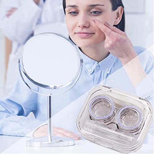 4 Pièces Étui de Lentilles de Contact, Portable Etui Lentilles de Contact Mini étuis Simples Étui de Rangement de Lentilles de Contact Coloré pour Voyager et à la Maison - Image 8