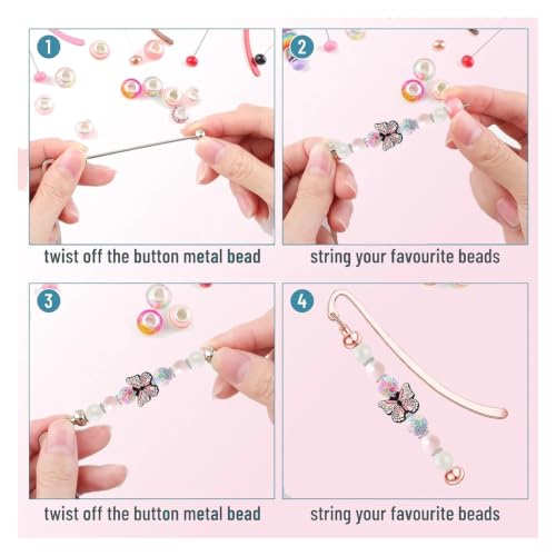 Marque-pages métalliques en acier inoxydable pour création de bijoux et bricolage (Lot de 6)