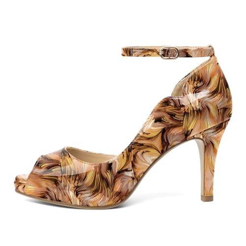 Image of AUMOTED High Heels Pumps Platforms Shoes for Party Daily 3.4 inch Dressy Pumps