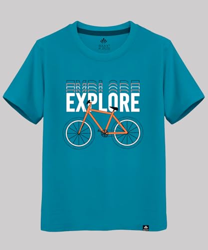 Image of RAAX Boys Regular Fit 100% Cotton Graphic Printed Half Sleeve Tees (Pack of 3) | T-Shirts for Boys from Age 2-16 Years