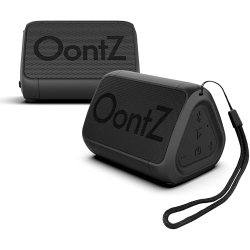 OontZ Solo Bluetooth Speaker - 2 Pack, Surprisingly Loud Volume & Bass, 100 Foot Wireless Range, IPX7, Compact Size Portable Travel Speaker by Cambridge Sound Works (Black)