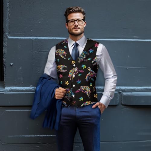 Mens Suit Vest Business Formal Dress Vests Slim Fit Casual Wedding Tuxedo Lightweight Party Breasted Waistcoat4