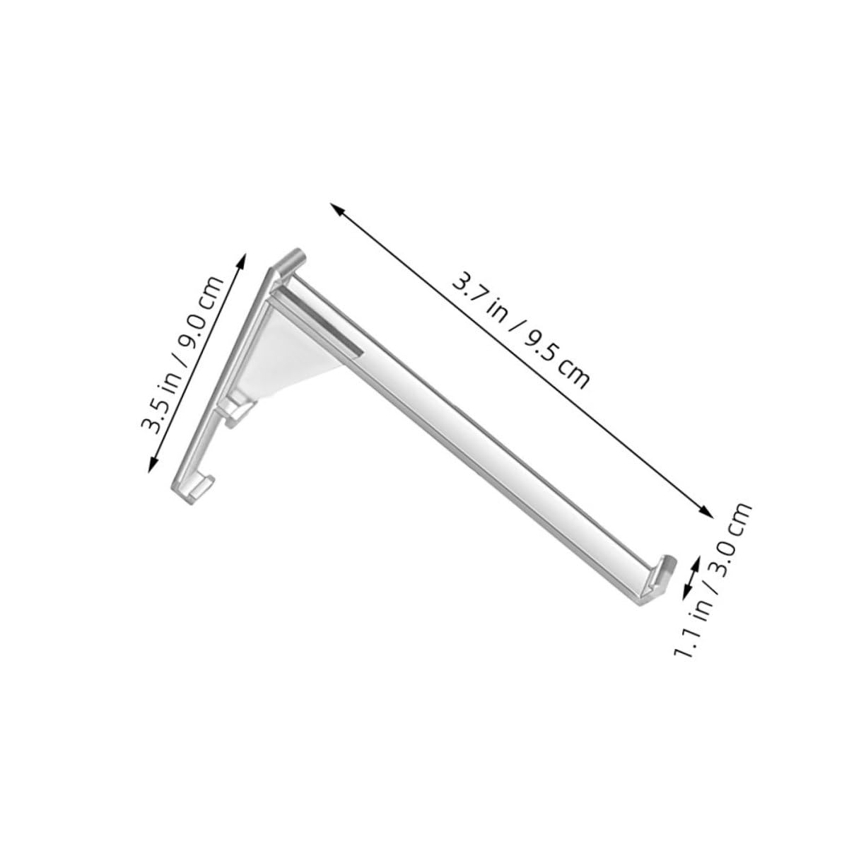 HOODANCOS 8PCS Blind Valance Clips Clear Vertical Curtain Rod Holders for Precise Alignment Residential Office Settings Corner Friendly Design for Streamlined Coverage