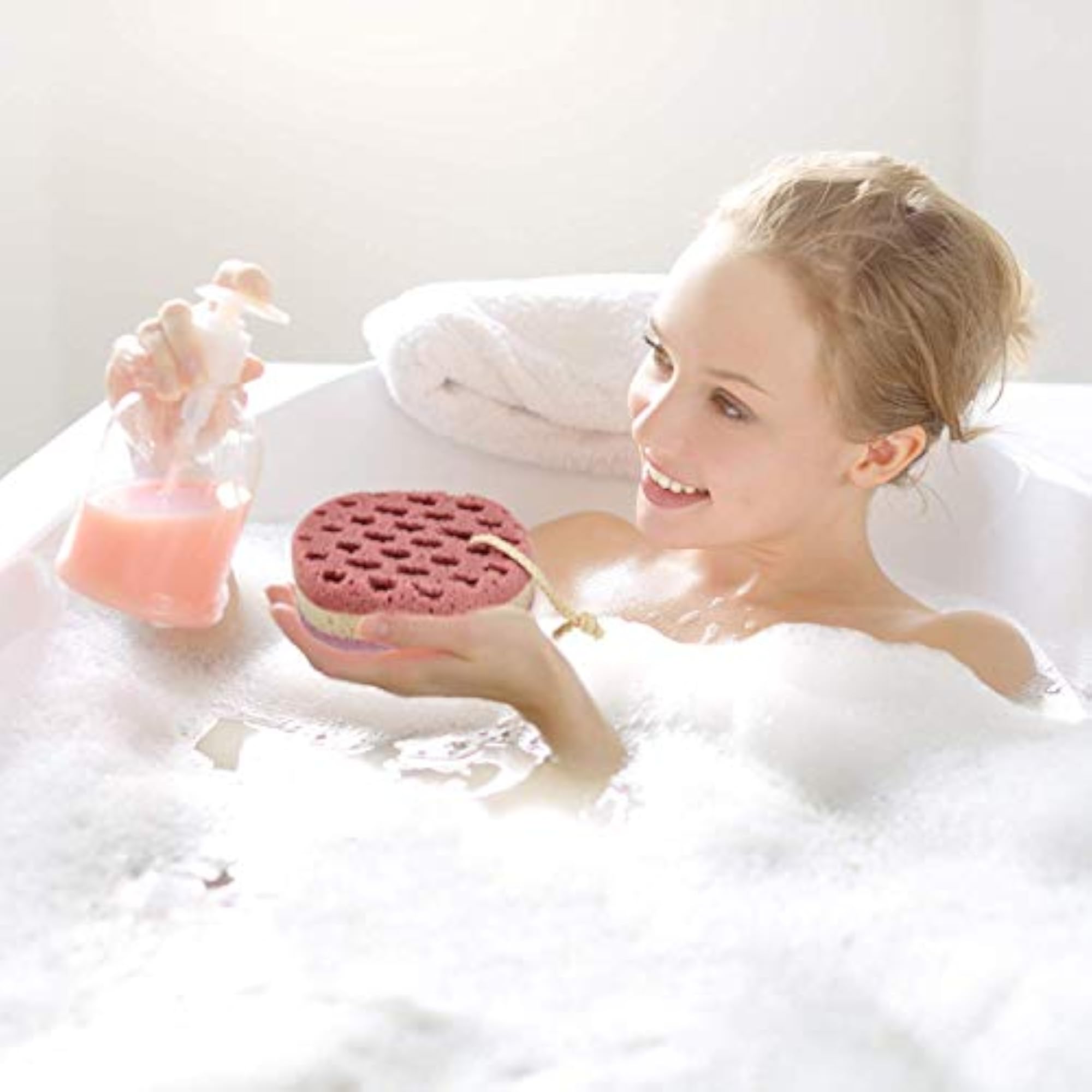 Bath Sponge For Bathing, Loofah Sponge for Men & Women