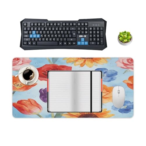 Tapete para escritorio multicolor de goma impermeable grande miniatura 4