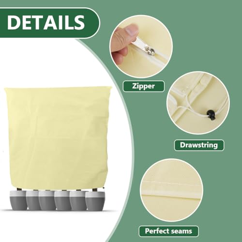 OFFCUP Plant Fleece Frost Protection Cover, 1pc 60GSM 200×240cm Garden Fleece Frost Protection with Zip - Image 3