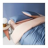 PROTECCIÓN DE LA PIEL - Nuestra tela de satén con set de lámina proporciona una textura suave y suave para la piel que protege la piel contra las líneas de sueño facial que podrían convertirse en arrugas profundas. Dormir con nuestro conjunto de sábanas de tela de satén mantendrá su piel suave e hidratada para embellecer la cara.