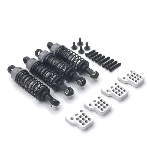 Amortisseurs suspension RC en métal gris pour voiture WPL JJRC Henglong 1/16