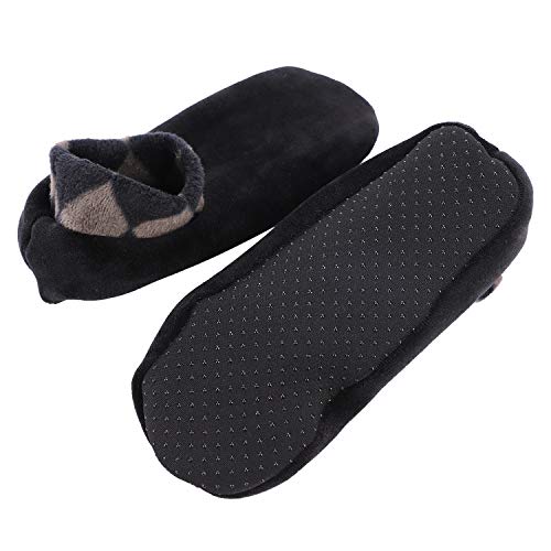 Image of Womens Non Slip Grip Socks Leopard Print Soft Cozy Thick House Indoor Boot Sock Shoes Winter Thermal Fleece Slipper Socks