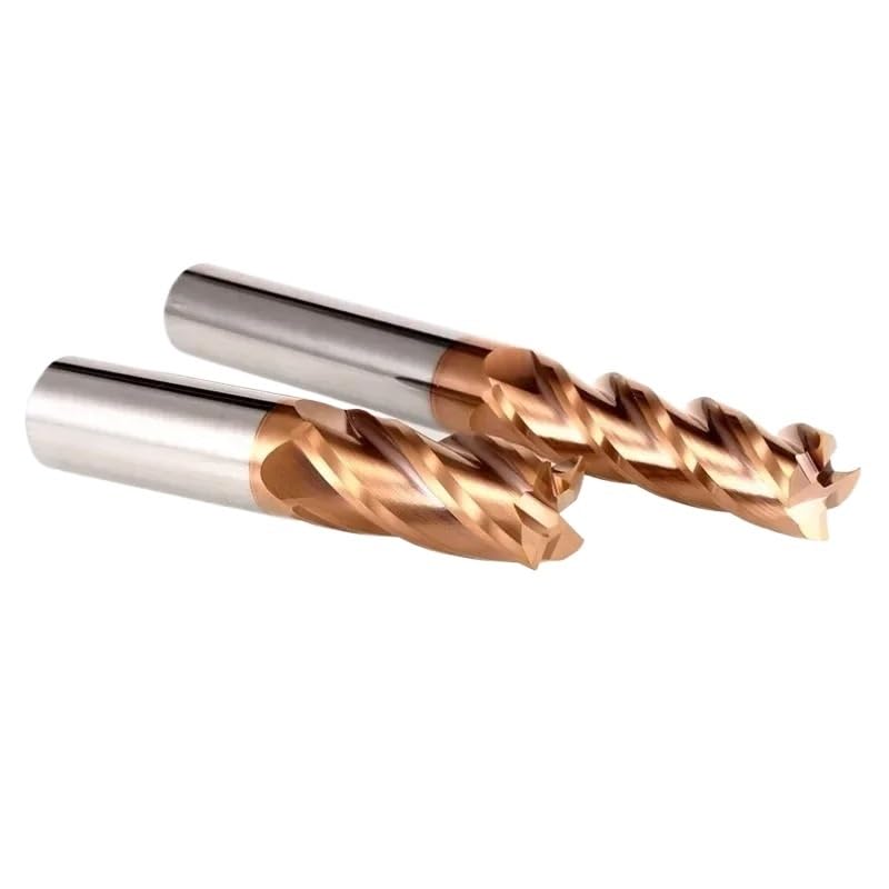 1 szt. 2 3 4 5 6 7 8 9-20 mm HRC55 frez z węglika spiekanego ostrza metal stal wolfram powłoka stopowa narzędzie tnące obróbka CNC(8.0X35X8X100)