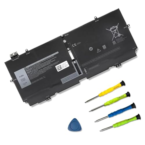 SUNNEAR 52TWH Laptop Battery Replacement for Dell XPS 13 7390 2-in-1 Series Notebook P103G P103G001 P103G002 MM6M8 0MM6M8 XX3T7 0XX3T7 51Wh 7.6V 6375mAh 4Cell by SUNNEAR - Used condition - US$41.55