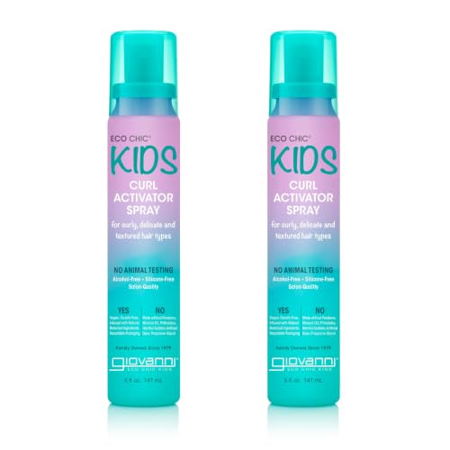 GIOVANNI Eco Chic Kids Curl Activator Spray, 5 Fl Oz (Pack de 2) miniatura 1