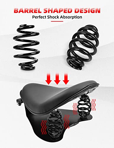 Image of Amazicha Black Solo Seat Springs 3 inch Fit for Harley Davidson Chopper Bobber Softail Sportster