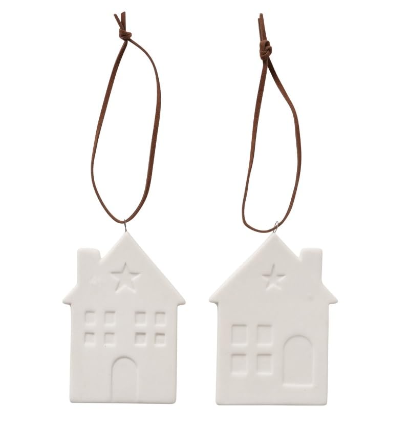 2er Set Deko Häuser Maritim Deko Anhänger Weiss Dekoration Hänger...
