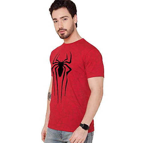 Image of Free Authority Spiderman Printed Half Sleeve Tshirt for Men