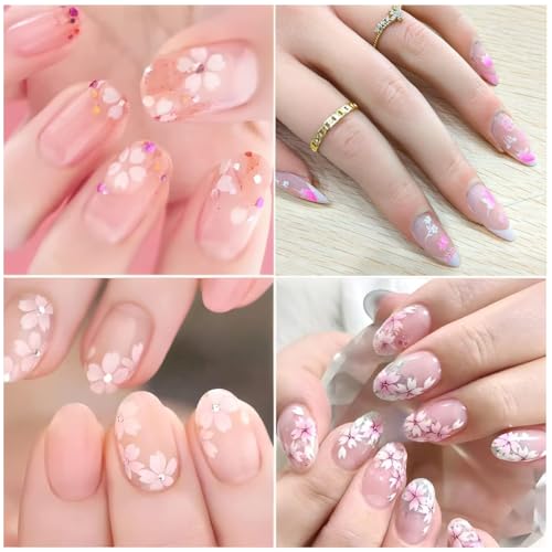 Image of MAYCREATE 30 Sheet Mini Floral Nail Decals for Women Girls